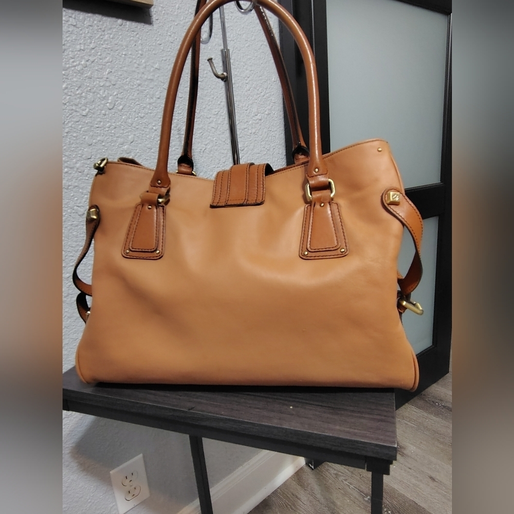 Tan Leather Women's Bag - Picture 3 of 16